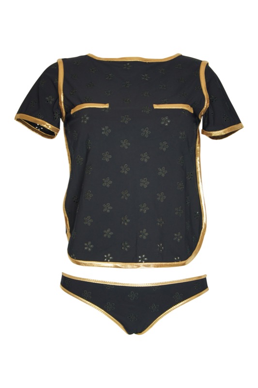 SALE Surfrider Beach Top mit Bikini Slip Black Riesige Rabatte