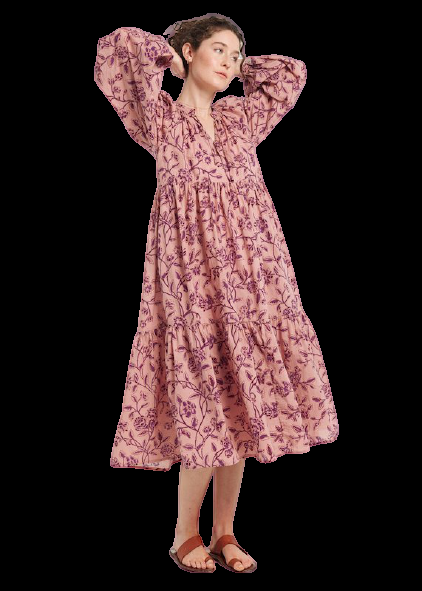 SALE Jaya Birdsong Kleid Rosa 50% Rabatt mit kostenlosem Versand