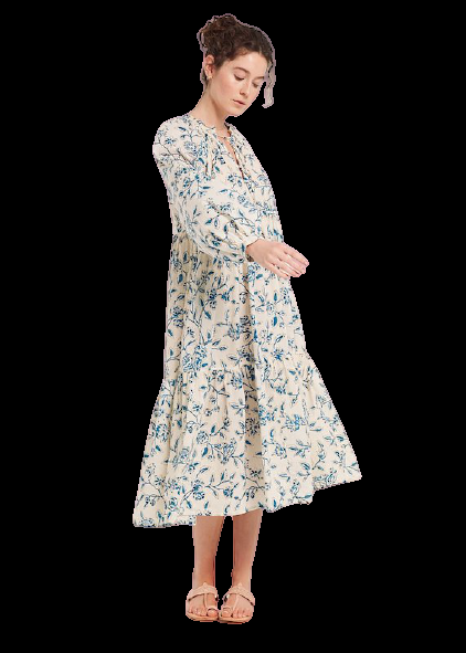 SALE Jaya Birdsong Kleid Off-White Clearance-Verkauf
