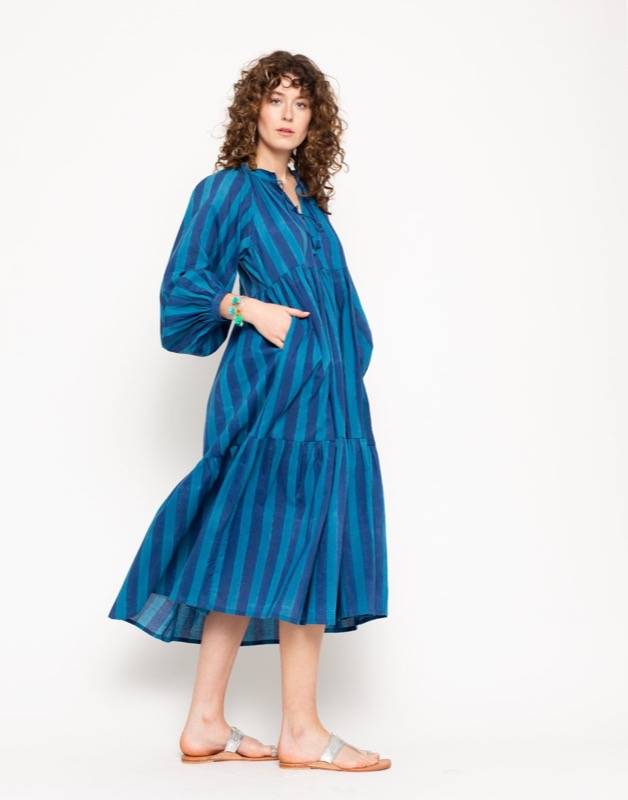 SALE Jaya Riviera Kleid blau Limitierter Zeitrabatt