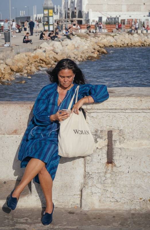 SALE Jaya Riviera Kleid blau Limitierter Zeitrabatt