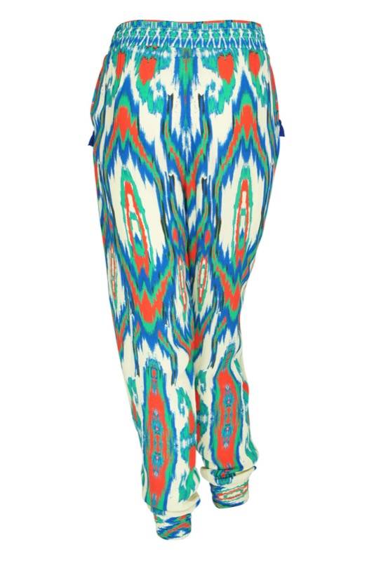 RESORTWEAR Ikat Hose in Grün mit Quasten Großer Ausverkauf