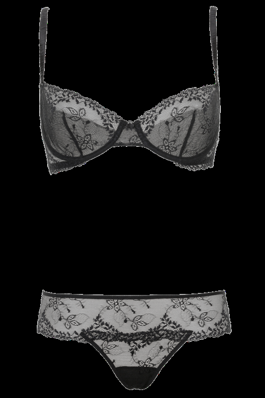 LINGERIE Ungefütterte Bügel BH aus Spitze in Schwarz Zeitlich begrenztes Angebot
