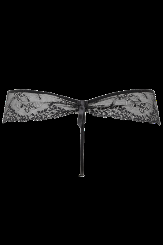 LINGERIE Amalfi G-String aus Spitze in Schwarz Tägliche Deals