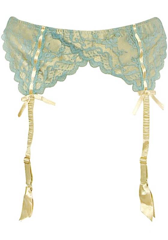 LINGERIE Suspender Belt aus Seide im Angebot