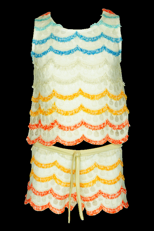 KINDER Baby Short Jaquard mit Fransen im Angebot