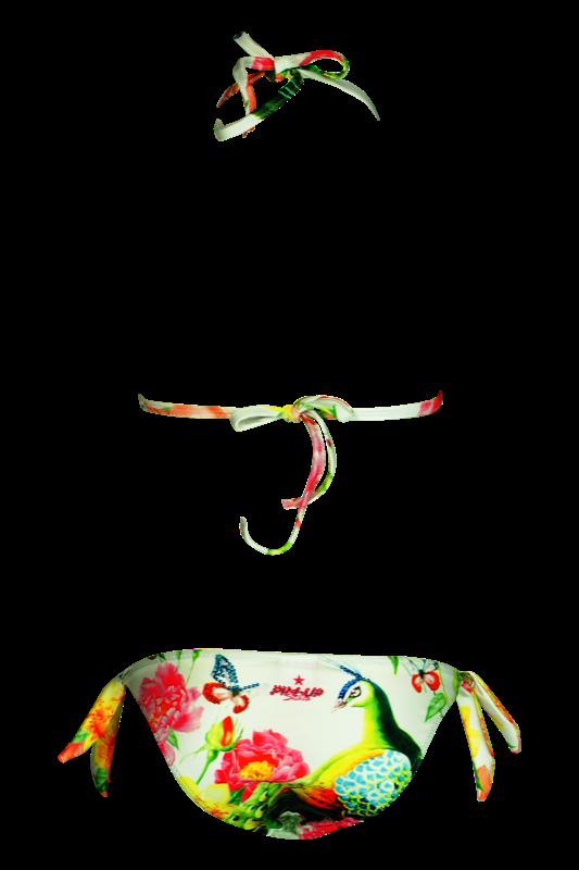 KINDER Baby Bikini Pavone in weiß Fabrikverkauf