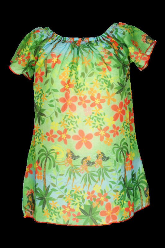 KINDER Baby Kleid Hula in grün Fabrikpreis