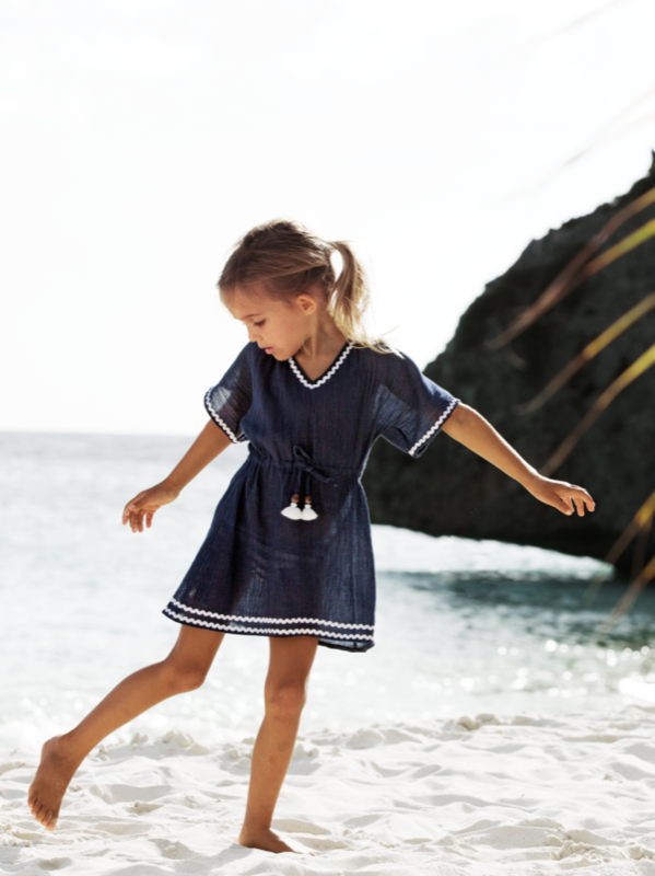 KINDER Girls Grace Kaftan Blue Saisonschlussverkauf