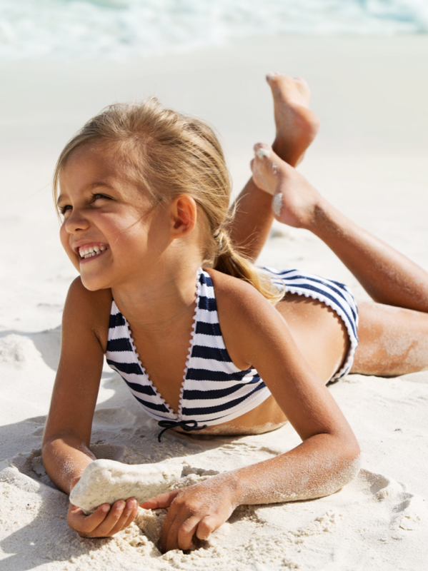 KINDER Girls Lilly& Poppy Bikini Blue/White Exklusive Angebote