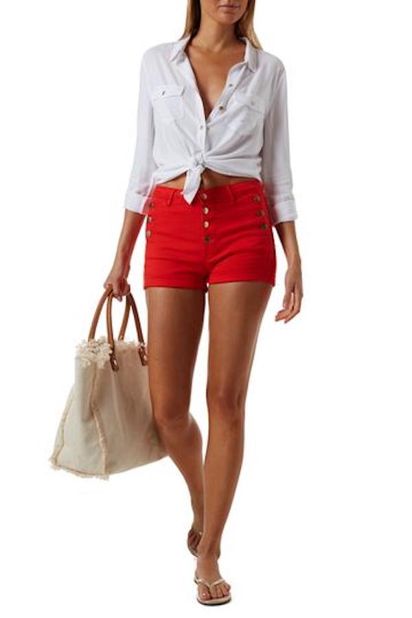 SALE Yanni Short Rot Bis zu 50% Rabatt