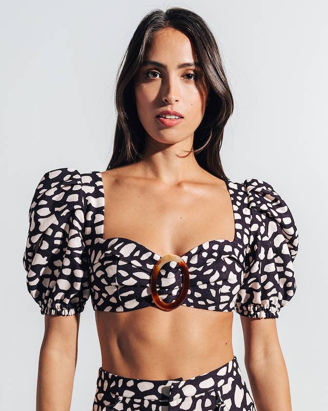 SALE Spotted Cropped Top zollfrei