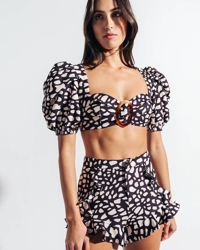 SALE Spotted Cropped Top zollfrei