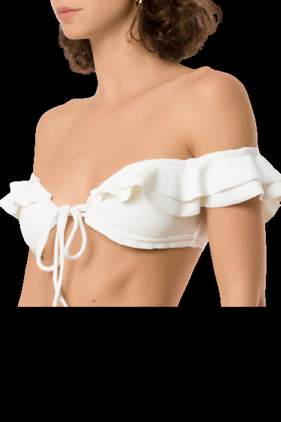 SALE Hopi Padded Bandeau Bikini Off-White Osterangebot