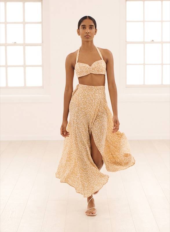 SALE Chiara Padded Bandeau Bikini Dotty Sand Jubiläumsangebot