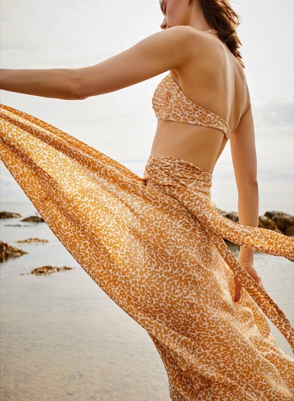 SALE Chiara Padded Bandeau Bikini Dotty Sand Jubiläumsangebot