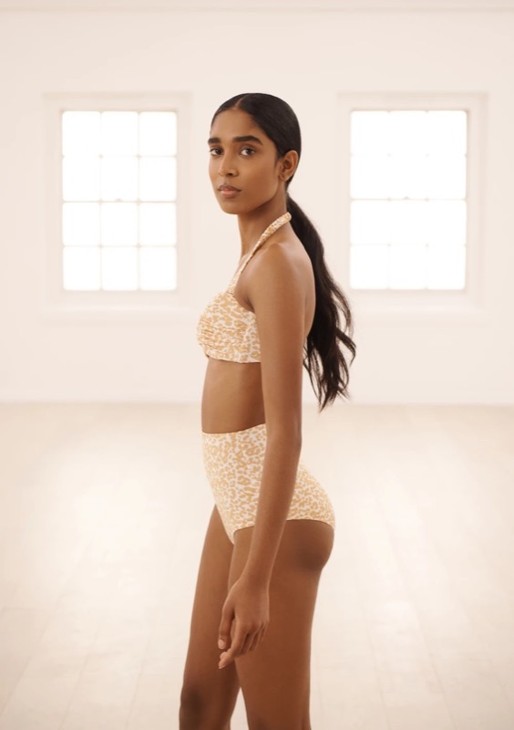 SALE Chiara Padded Bandeau Bikini Dotty Sand Jubiläumsangebot