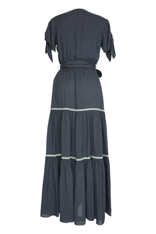 SALE Hawaiian Maxikleid mit Wickeloptik Super Sparpreis