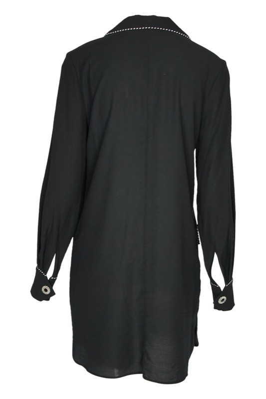 SALE Piped Luxe Minikleid schwarz Wochenangebot