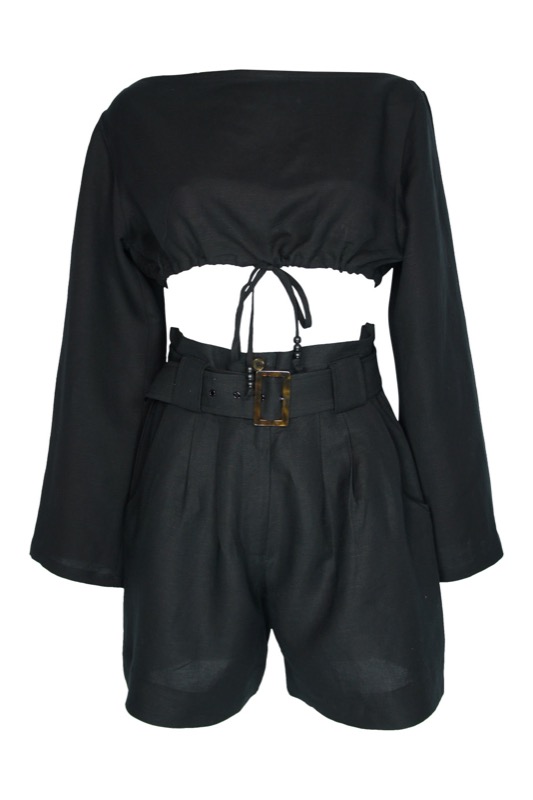 SALE Leinen Crop Top Muttertagsangebot