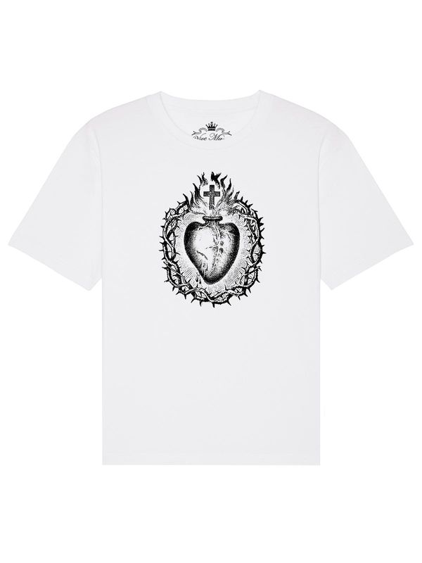 Nastrovje Potsdam Vive Maria Holy Heart Herren T-Shirt weiss Black Friday Preise