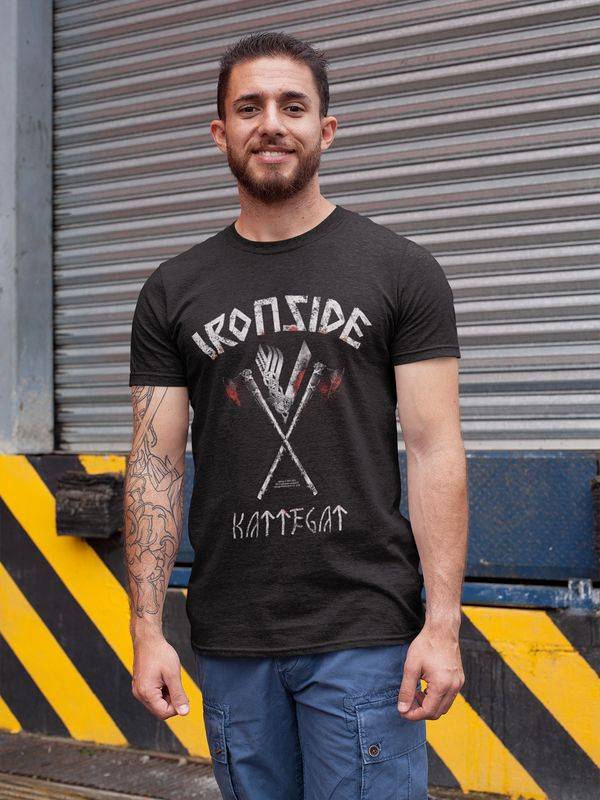 Nastrovje Potsdam Vikings Ironside Herren T-Shirt schwarz Rabatte dieses Monats