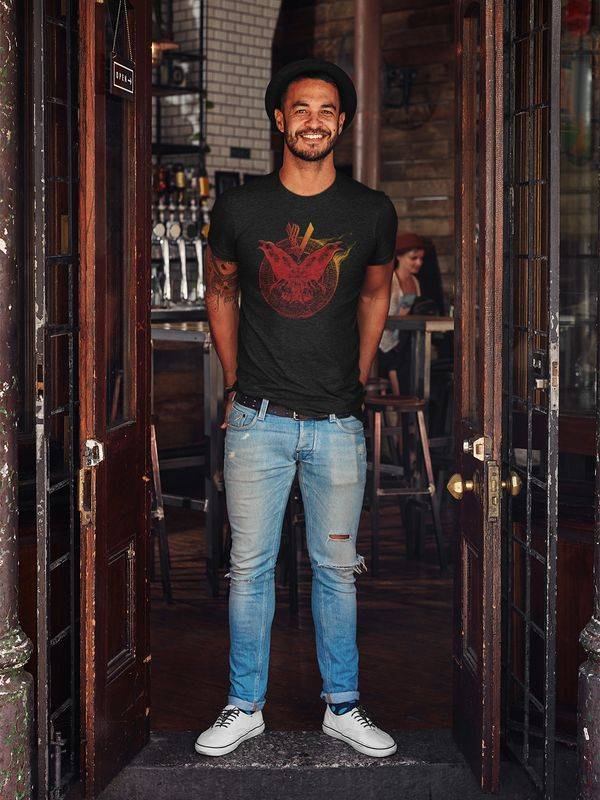 Nastrovje Potsdam Vikings Flames Herren T-Shirt schwarz Meist gekauft