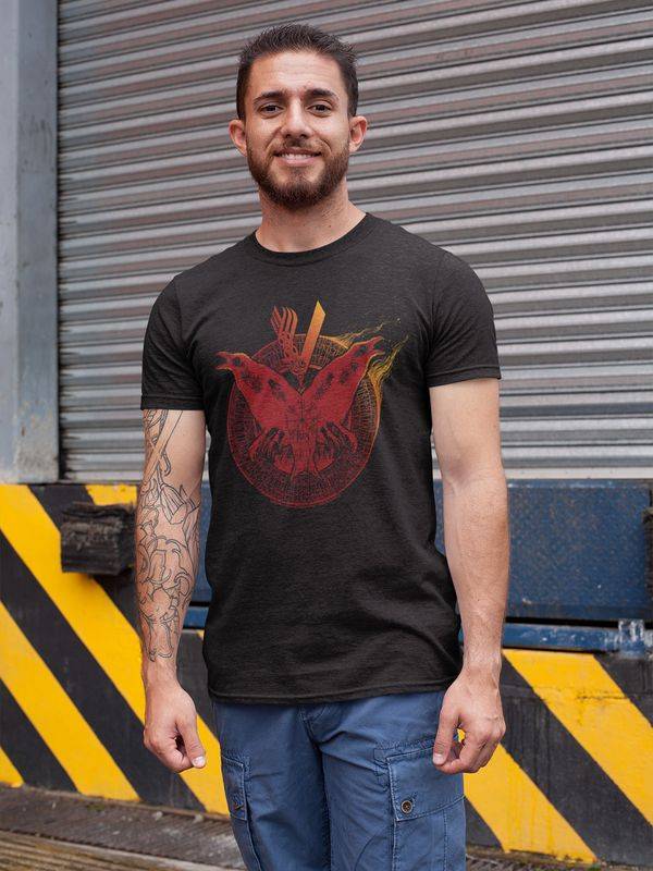 Nastrovje Potsdam Vikings Flames Herren T-Shirt schwarz Meist gekauft