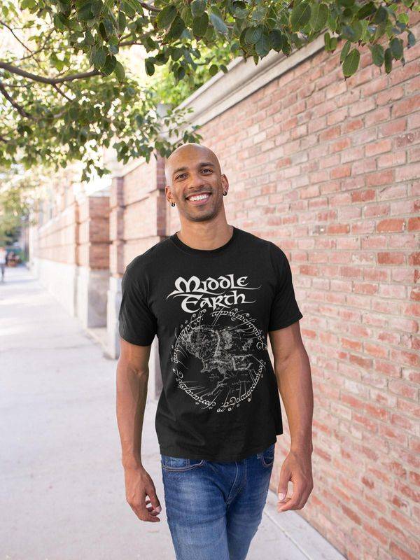 Nastrovje Potsdam The Lord of the Rings Middle Earth Herren T-Shirt schwarz Blitzverkäufe