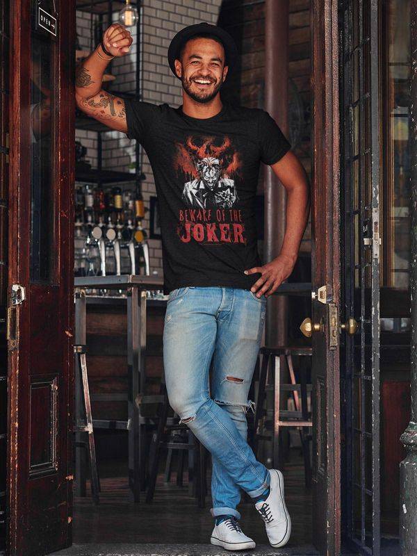 Nastrovje Potsdam Batman World Burn T Herren T-Shirt schwarz Kostenloser Versand