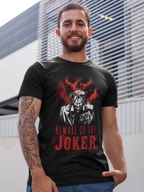 Nastrovje Potsdam Batman World Burn T Herren T-Shirt schwarz Kostenloser Versand