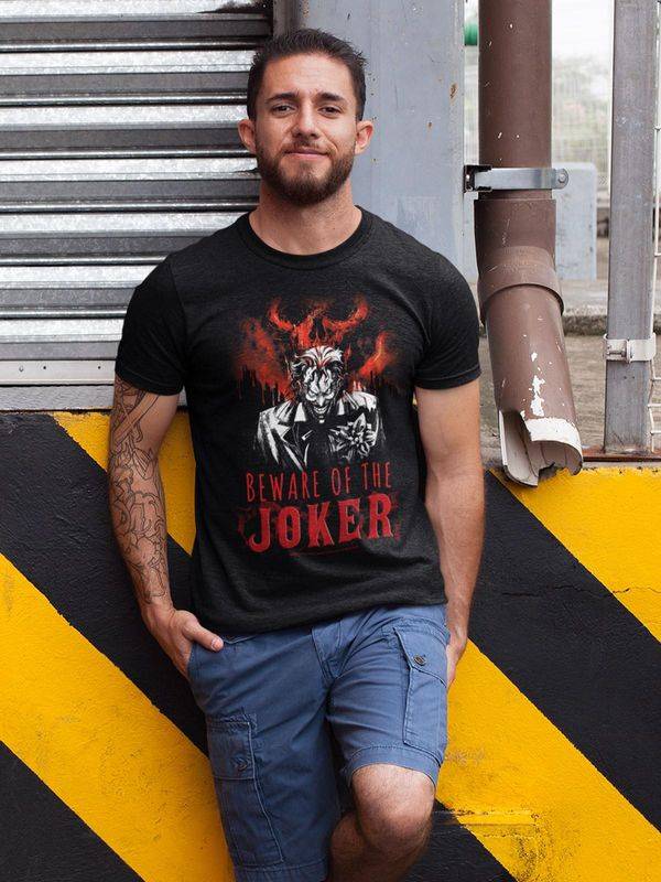 Nastrovje Potsdam Batman World Burn T Herren T-Shirt schwarz Kostenloser Versand