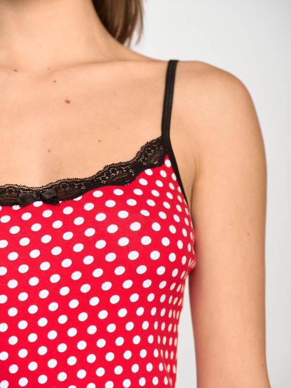 Nastrovje Potsdam Pussy Deluxe Dotties Classic Top female rot allover Blitzangebot
