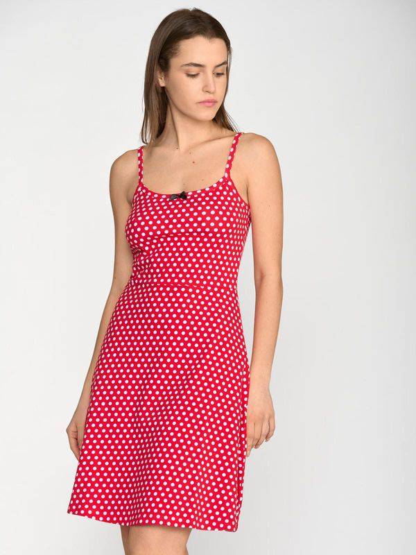 Nastrovje Potsdam Pussy Deluxe Dotties Classic Dress female rot allover Große Rabatte