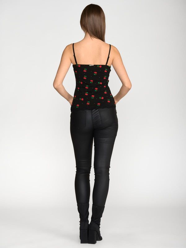Nastrovje Potsdam Pussy Deluxe Cherries Classic Top female schwarz/allover Neuheiten
