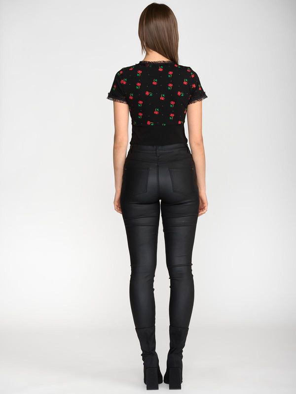 Nastrovje Potsdam Pussy Deluxe Bow On Cherries Shirt female schwarz/allover Bestseller