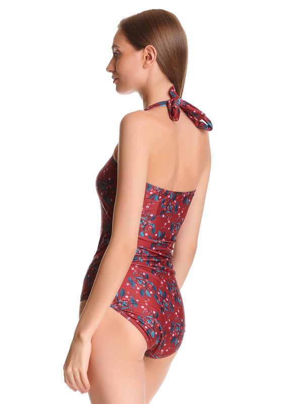 Nastrovje Potsdam Pussy Deluxe Wild Cherry Damen Badeanzug rot allover Letzte 3 Tage