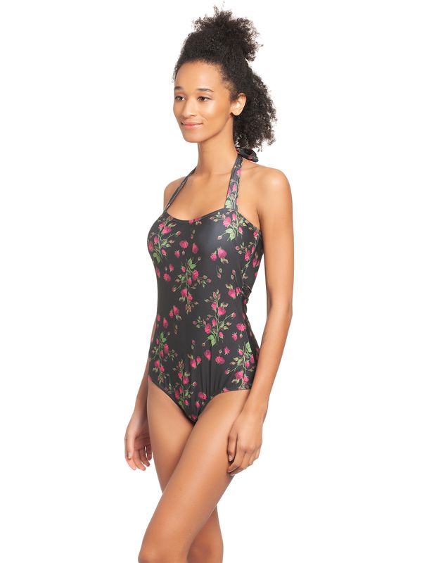 Nastrovje Potsdam Pussy Deluxe Vintage Rose Damen Badeanzug schwarz allover Neueste Stile
