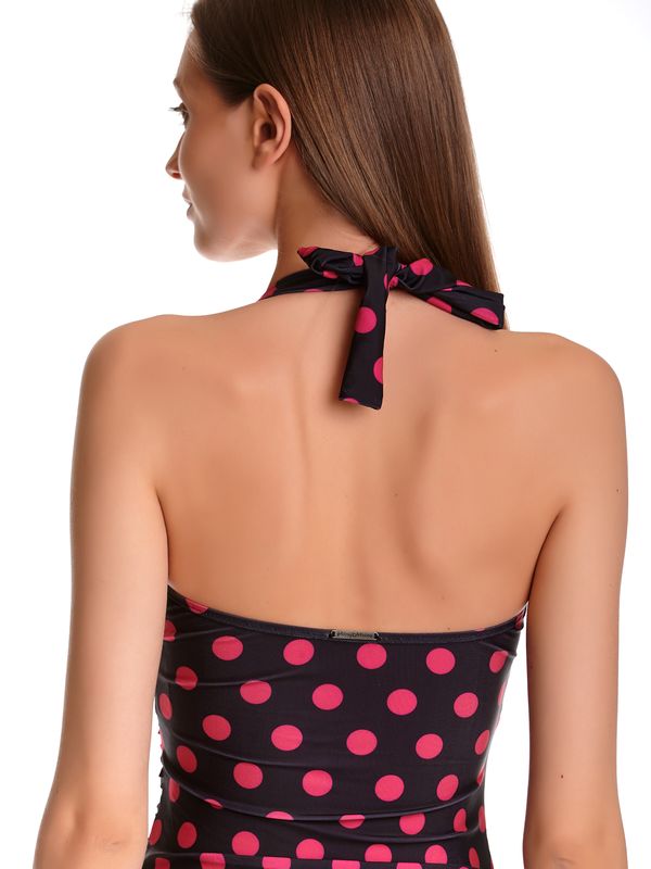 Nastrovje Potsdam Pussy Deluxe Classic Pink Dotties Damen Badeanzug schwarz allover Letzte 2 Tage