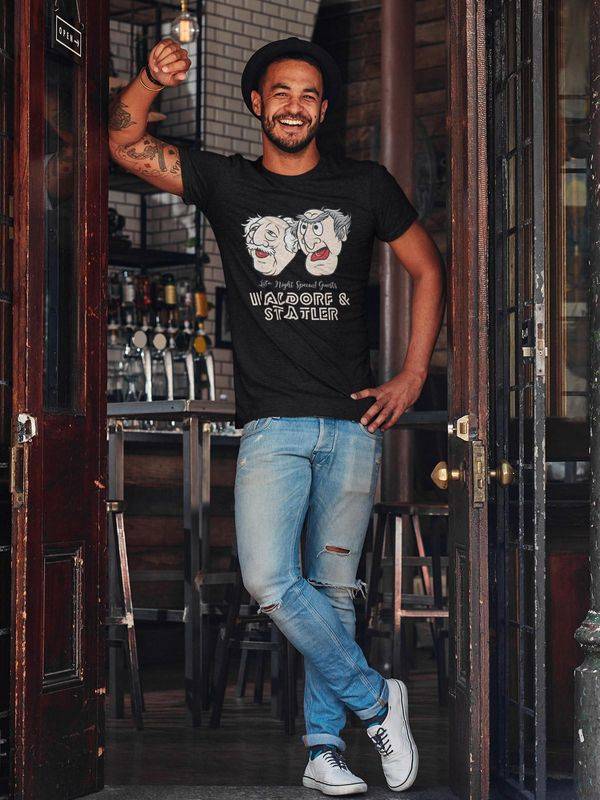 Nastrovje Potsdam The Muppets Late Night Waldorf & Statler Herren T-Shirt schwarz Super Rabatt