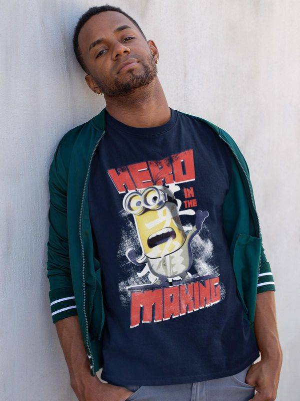 Nastrovje Potsdam Minions Hero Herren T-Shirt marine Clearance-Verkauf