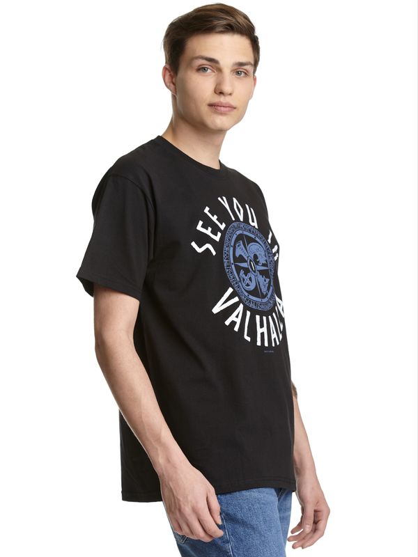 Nastrovje Potsdam Vikings Valhalla See you in Valhalla Herren T-Shirt schwarz Im Verkauf