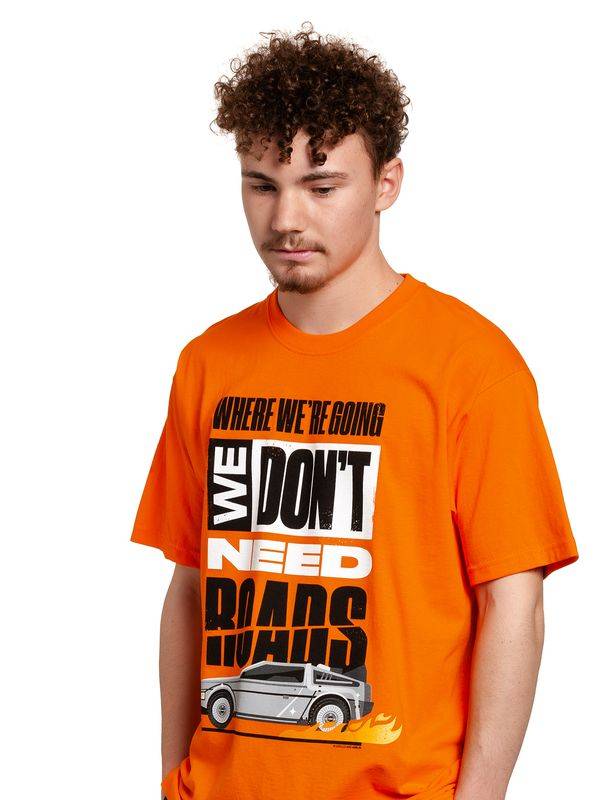 Nastrovje Potsdam Back To The Future We Don&#039;t Need Herren T-Shirt orange 2025
