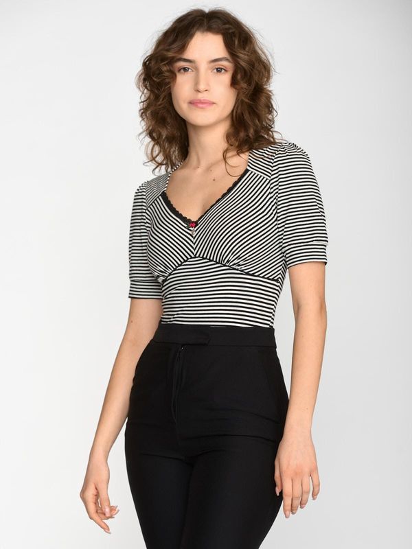 Nastrovje Potsdam Vive Maria Classic Ahoi Damen T-Shirt schwarz/weiß Günstiger Verkauf