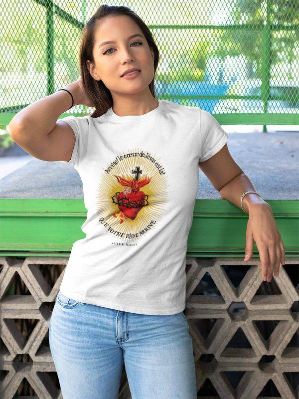 Nastrovje Potsdam Vive Maria Burning Heart Damen T-Shirt weiss Meist gekauft
