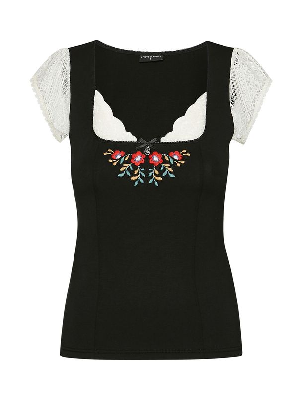 Nastrovje Potsdam Vive Maria Meadow Kiss Damen Spitzentop schwarz/creme Blitzverkäufe