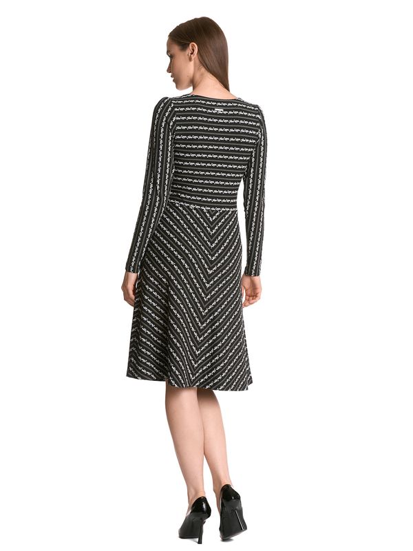 Nastrovje Potsdam Vive Maria Dandy Stripes Damen A-Linien-Kleid schwarz allover Flash Sale