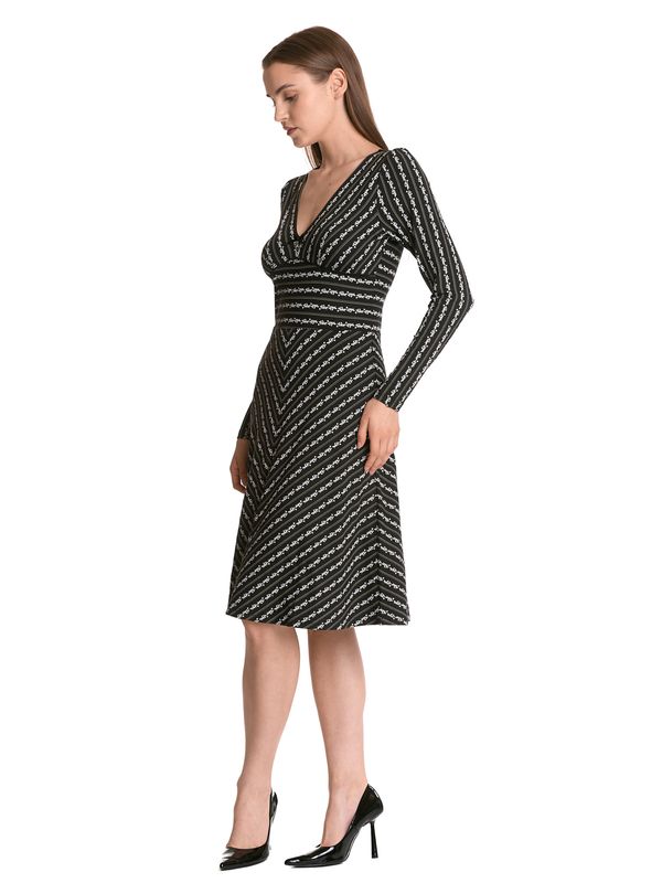Nastrovje Potsdam Vive Maria Dandy Stripes Damen A-Linien-Kleid schwarz allover Flash Sale