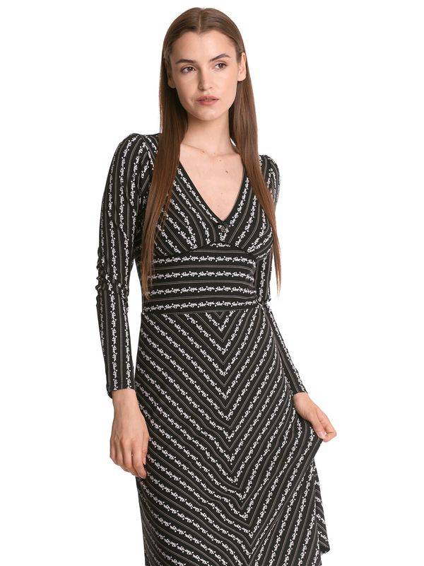 Nastrovje Potsdam Vive Maria Dandy Stripes Damen A-Linien-Kleid schwarz allover Flash Sale