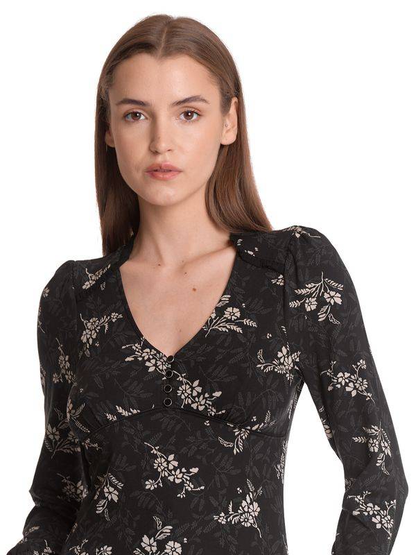 Nastrovje Potsdam Vive Maria Reverie Damen Langarmshirt schwarz allover Online Shopping